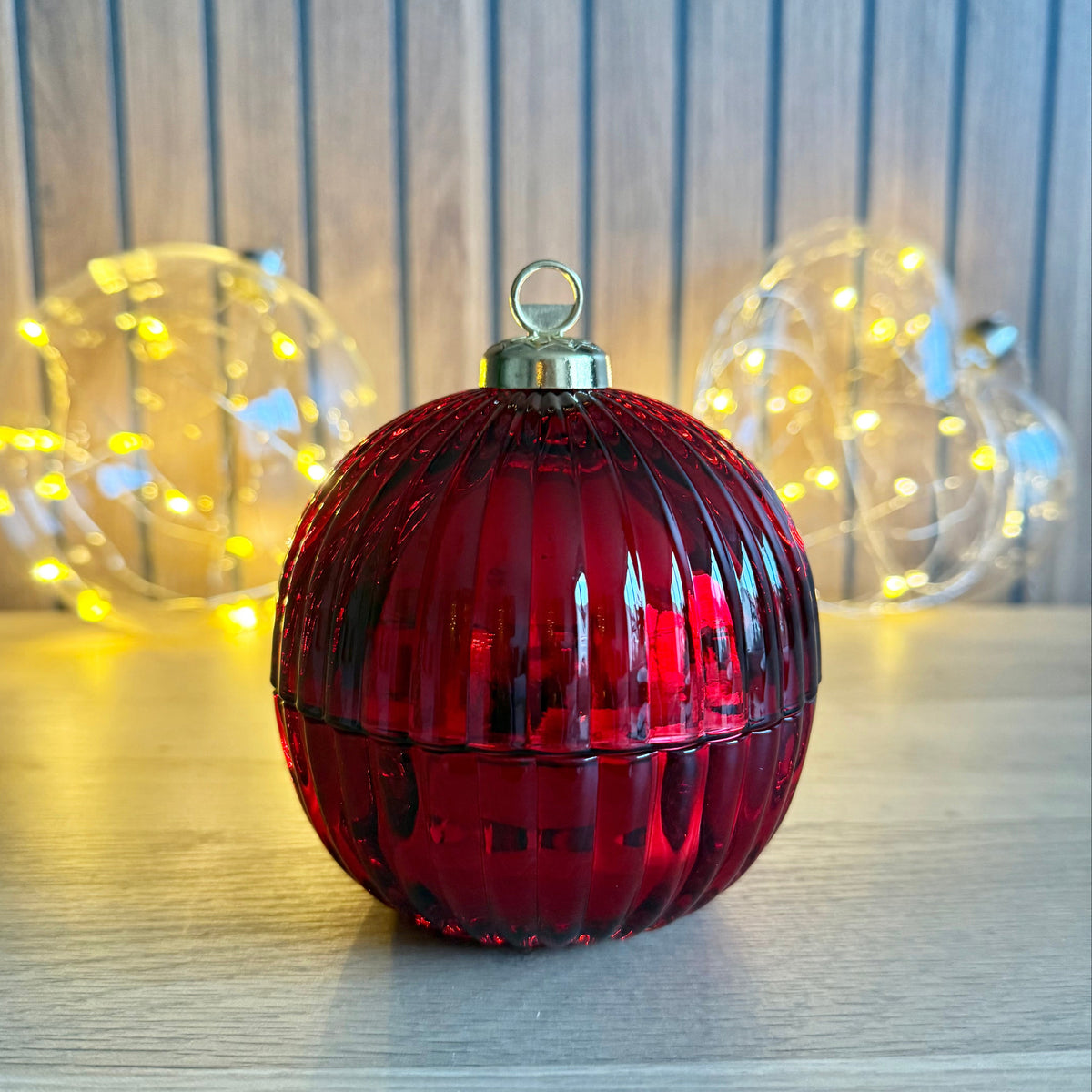 Christmas Bauble Red Festive Cranberry