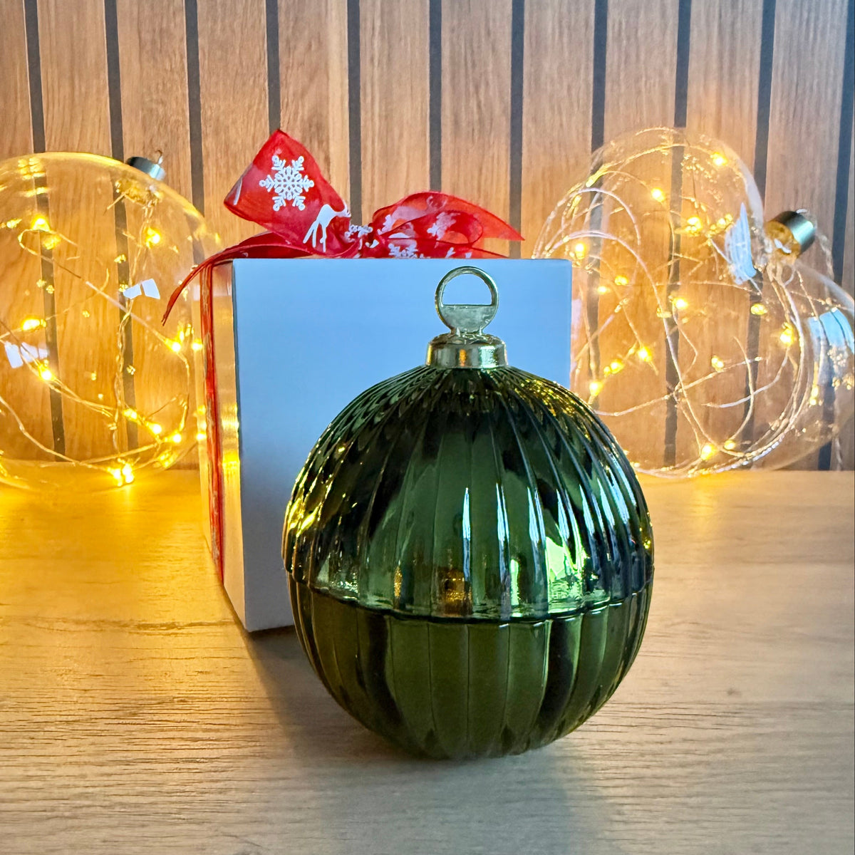 Mini Bauble - Green Fireside