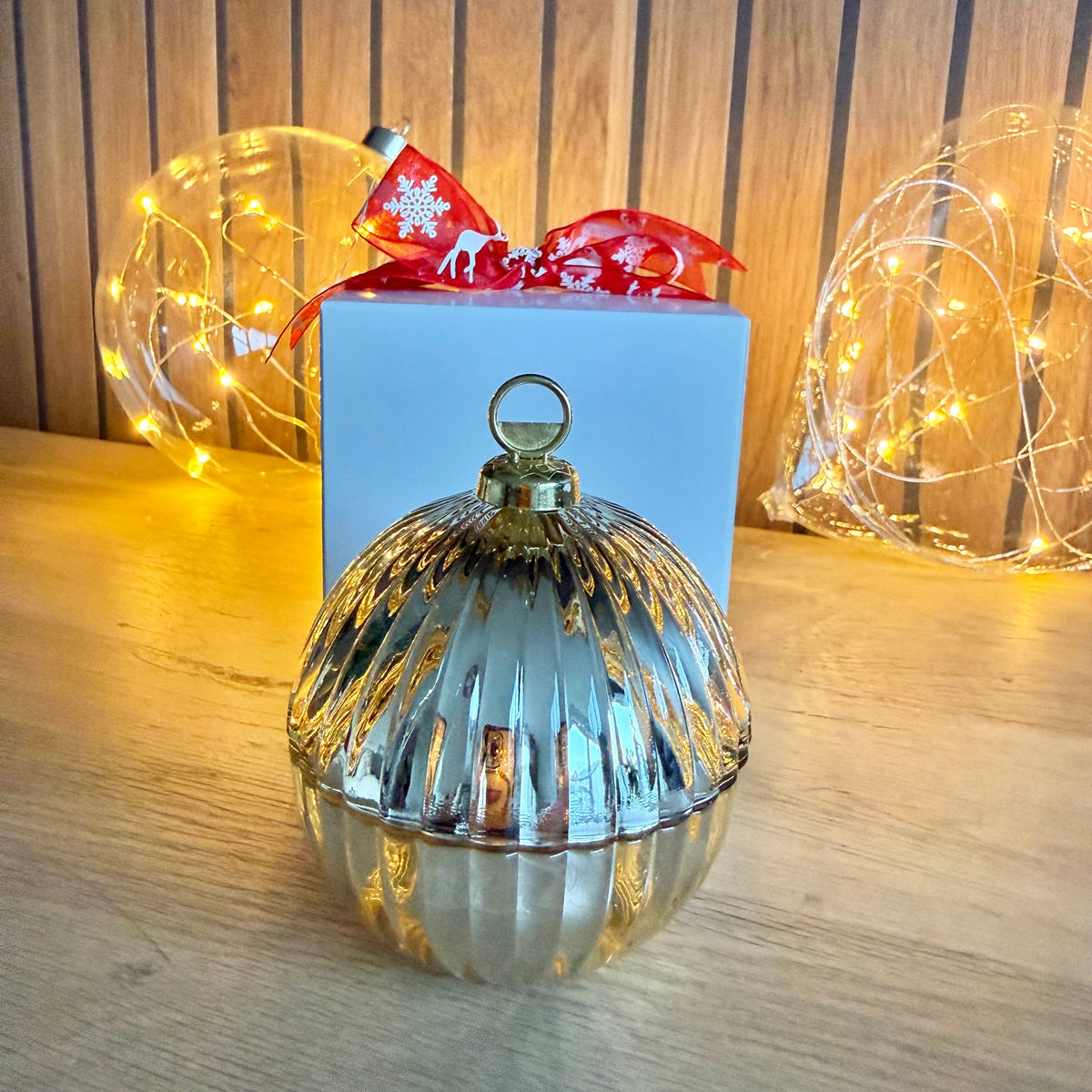 Mini Bauble - Gold Cinnamon & Apple