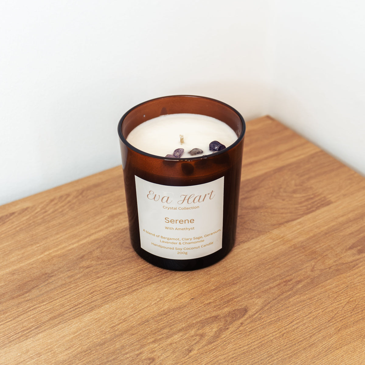 Serene Crystal Candle